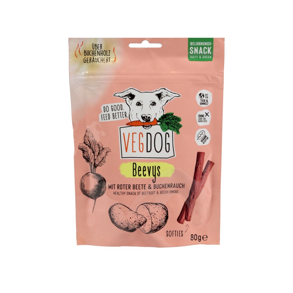 Veganer Snack VEGDOG BEEVYS