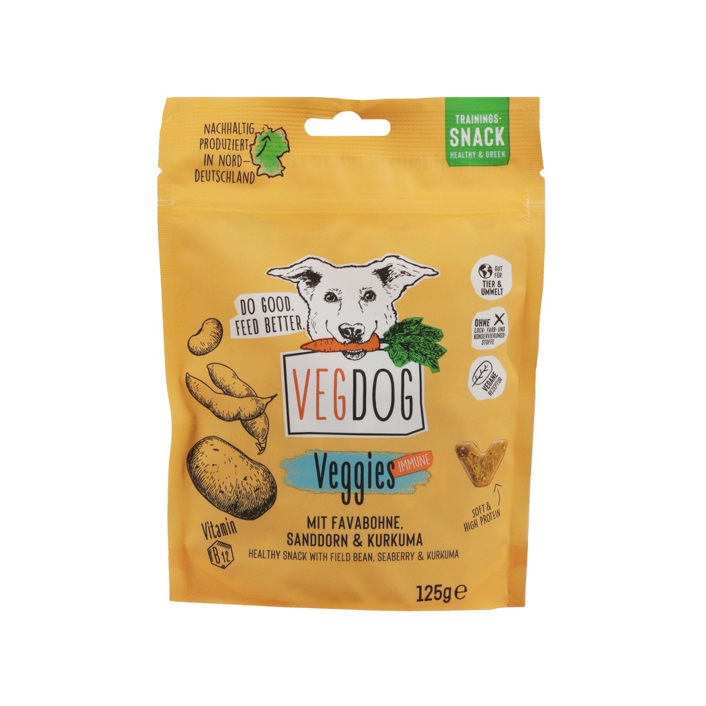 Veganer Snack VEGDOG VEGGIES immune