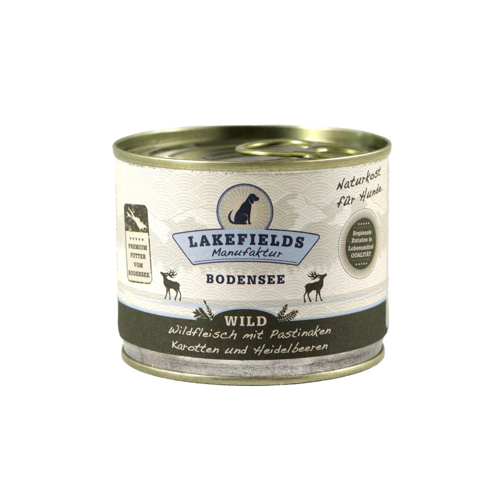 Hundefutter Lakefields Wild, 6 x 200 g