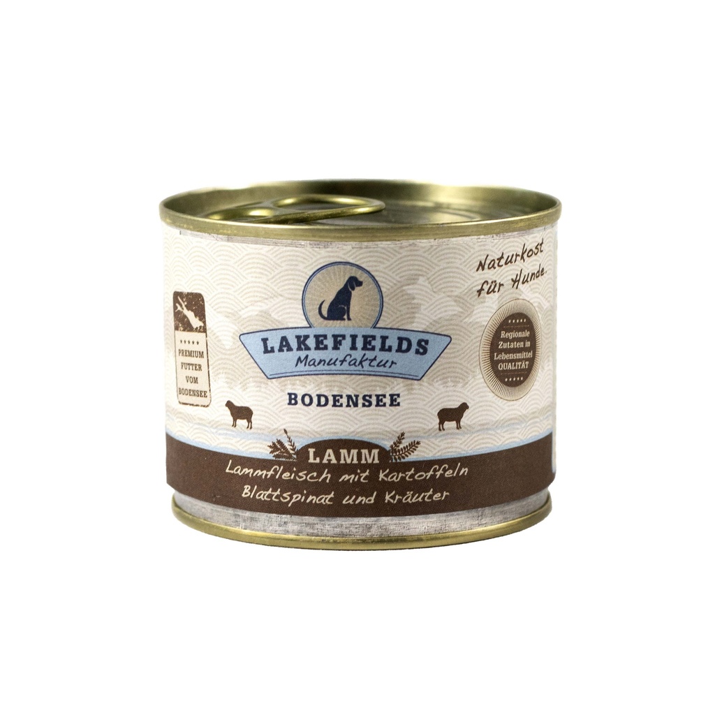 Hundefutter Lakefields Lamm, 6 x 200 g