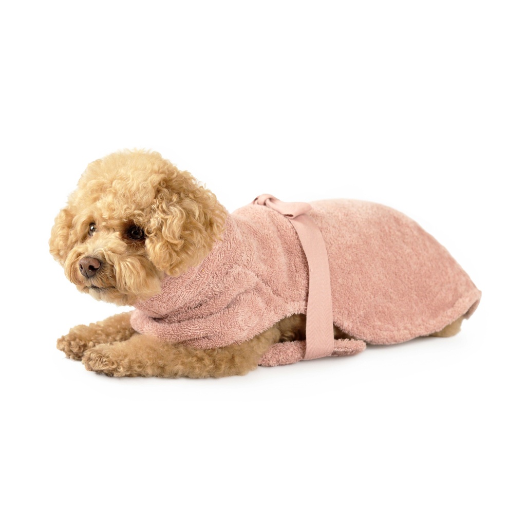 Hundebademantel aus Bio-Baumwolle 